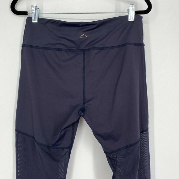 Varley Sycamore Mesh-Panel Compressive Stretch Athletic Tights Blue Women Large - Picture 8 of 12